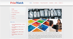 Desktop Screenshot of print-match.co.uk
